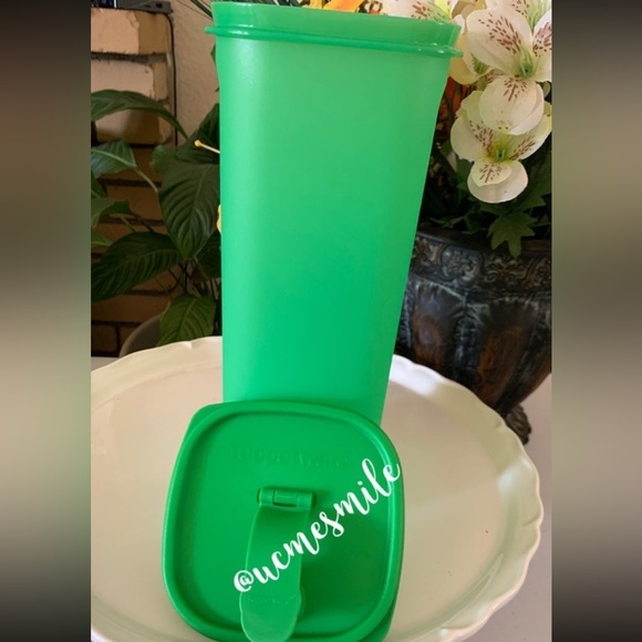 Tupperware Fridge Water Bottle 2L Green with matching Top/Spout - Picture 4 of 4